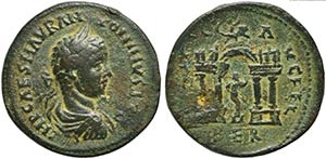 Elagabalus, Bronze, Phoenicia: Berytus, AD ... 