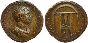 Trajan, Bronze, Cyprus, AD 98-117 AE (g ... 