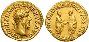 Lucius Verus (161-169), Aureus, Rome, AD 161 ... 