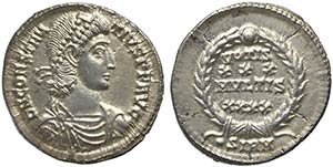 Constantius II (337-361), Siliqua, Sirmium, ... 