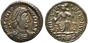 Magnus Maximus (Usurper, 383-388), Siliqua, ... 