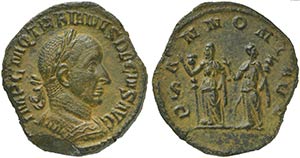 Trajan Decius (249-251), Sestertius, Rome, ... 