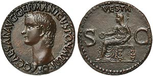 Gaius, called Caligula (37-41), As, Rome, AD ... 