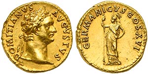 Domitian (81-96), Aureus, Rome, AD 92-94 AV ... 