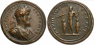 Lucius Verus (161-169), Medallion, Rome, AD ... 
