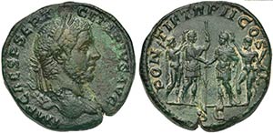 Geta (209-212), Sestertius, Rome, AD 210 AE ... 