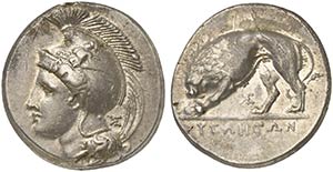 Lucania, Velia, Didrachm, ca. 334-300 BC AR ... 