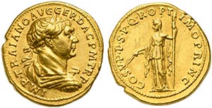 Trajan (98-117), Aureus, Rome, AD 103-111 AV ... 