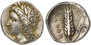Lucania, Metapontion, Stater, c. 325-280 BC ... 