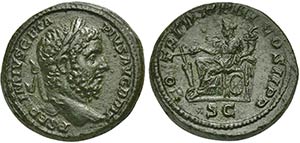 Geta (209-212), As, Rome, AD 211 AE (g ... 