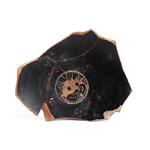 Attic black-figure kylix fragment with ... 