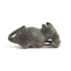 Roman bronze figure of a mouse, ... 