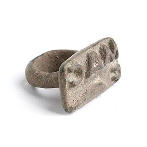 Roman bronze bread-stamp with a ... 