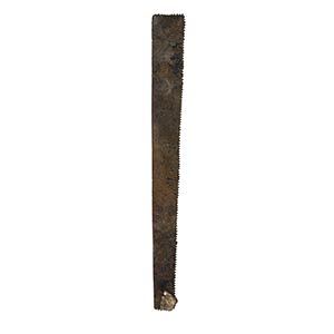 Roman bronze saw-blade, 1st-3rd century AD; ... 