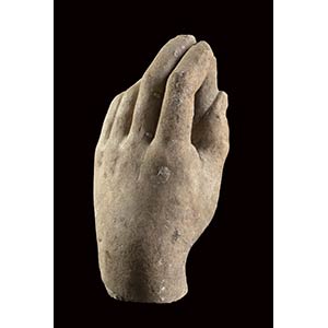 Roman marble hand with scepter, 1st-2nd ... 