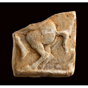 Hellenistic marble relief with a riding ... 