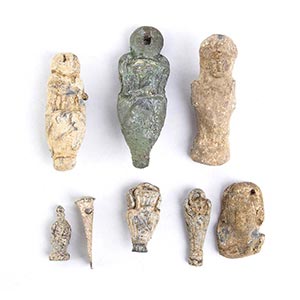 Collection of eight Roman lead weights, ... 