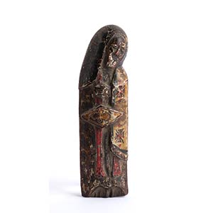 Medieval wooden statuette, 8th-12th century ... 