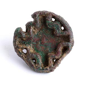 Bactrian bronze seal with cruciform motif, ... 