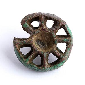 Bactrian bronze seal with cruciform motif, ... 