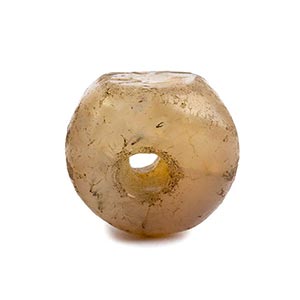 Bactrian quartz button bead and ... 
