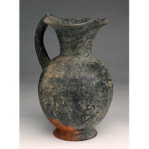 Etruscan bucchero oinochoe, 6th century BC; ... 