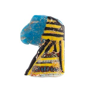 Egyptian khnum head mosaic glass inlay, ... 