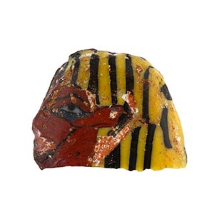 Egyptian ushabti head mosaic glass ... 