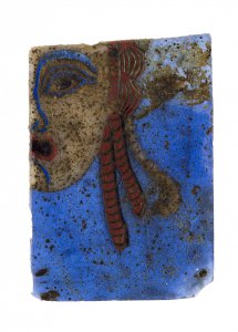 Egyptian Hetaira half mask mosaic ... 