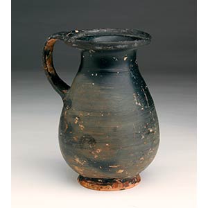 Apulian black-glazed dipper, 4th century BC; ... 