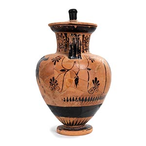 Attic black figure amphora with ... 