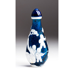 Overlay glass snuff bottle;
XIX Century; 7,5 ... 