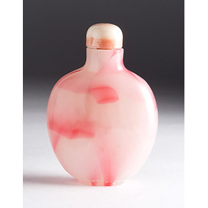 Glass snuff bottle; XX Century; 6,6 cm;