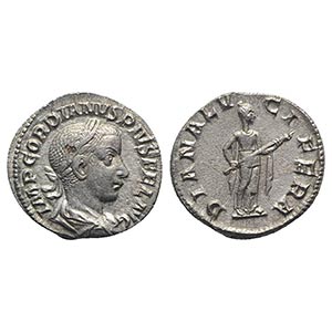 Gordian III (238-244). AR Denarius (18mm, ... 