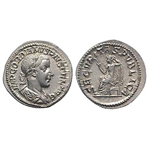 Gordian III (238-244). AR Denarius (21mm, ... 