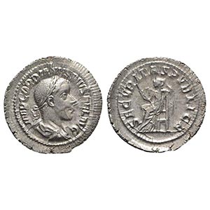 Gordian III (238-244). AR Denarius (22mm, ... 