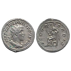 Philip I (244-249). AR Antoninianus (23mm, ... 