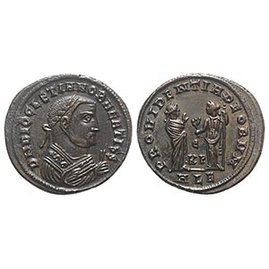 Diocletian (284-305). Æ Follis (24mm, ... 