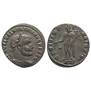 Galerius (305-311). Æ Follis (24.5mm, ... 