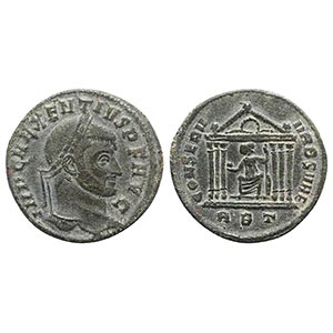 Maxentius (307-312). Æ Follis (25mm, 6.35g, ... 