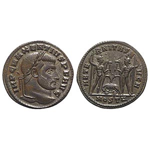 Maxentius (307-312). Æ Follis (25.5mm, ... 