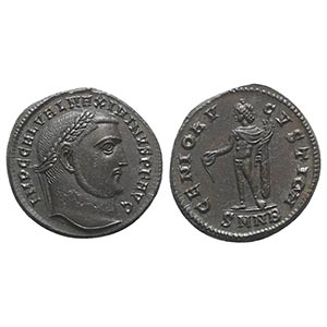 Maximinus II (310-313). Æ Follis (23mm, ... 