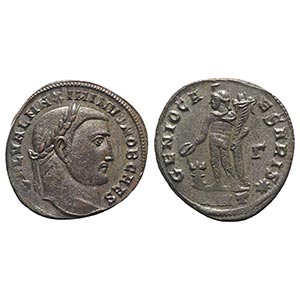 Maximinus II (310-313). Æ Follis (24mm, ... 