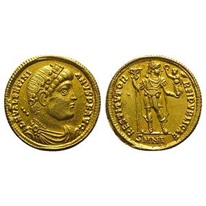 Valentinian I (364-375). AV Solidus (21.5mm, ... 