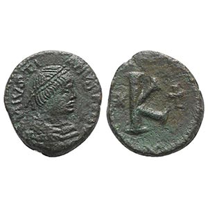 Justinian I (527-565). Æ 20 Nummi (23mm, ... 