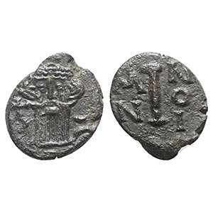 Constans II (641-668). Æ 10 Nummi (14mm, ... 