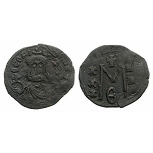 Theophilus (829-842). Æ 40 Nummi (24mm, ... 