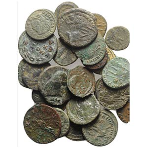 Lot of 25 Late Roman Æ coins, to be ... 