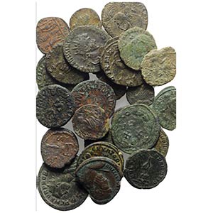 Lot of 25 Late Roman Æ coins, to be ... 