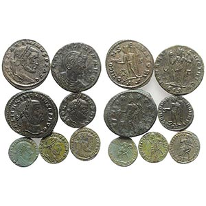 Lot of 7 Late Roman Æ coins, to be catalog. ... 